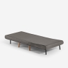Sillón cama plegable de tela con patas de madera Miriam Catálogo