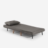 Sillón cama plegable de tela con patas de madera Miriam Descueto
