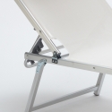 Tumbona de Aluminio para Playa con Toldo Ajustable Nettuno 