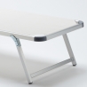 Tumbona de Aluminio para Playa con Toldo Ajustable Nettuno 