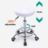 Taburete con ruedas asiento de polipiel giratorio esteticista oficina Nabu Catálogo