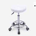 Taburete con ruedas asiento de polipiel giratorio esteticista oficina Nabu Promoción