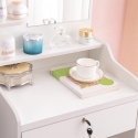 Tocador de Maquillaje con espejo y taburete para dormitorio Flora 