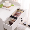 Tocador de Maquillaje con espejo y taburete para dormitorio Flora 