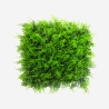 Panel de seto artificial 50x50 cm con hojas de helecho 3D para jardín y balcón Pritus Promoción