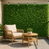 Panel de seto artificial 50x50 cm con hojas de helecho 3D para jardín y balcón Pritus Venta