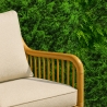 Panel de seto artificial 50x50 cm con hojas de helecho 3D para jardín y balcón Pritus Oferta