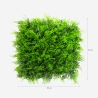 Panel de seto artificial 50x50 cm con hojas de helecho 3D para jardín y balcón Pritus Descueto