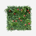 Seto artificial perenne de 100x100 cm plantas 3D jardín Lemox Promoción