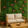 Seto artificial perenne de 100x100 cm plantas 3D jardín Lemox Oferta