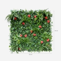 Seto artificial perenne de 100x100 cm plantas 3D jardín Lemox Descueto