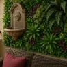 Seto artificial realista 100x100 cm plantas 3D exterior jardín Ilex Oferta