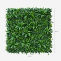 Seto artificial realista 3D para jardín de 100x100 cm Farnuk Descueto