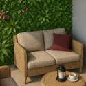 Seto artificial 3D panel 100x100 cm con plantas realistas Cerrum Oferta