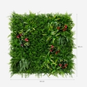 Seto artificial 3D panel 100x100 cm con plantas realistas Cerrum Descueto