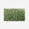 Seto artificial de jardín enrejado extensible 200x100cm plantas Salix Promoción