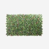Seto artificial de jardín enrejado extensible 200x100cm plantas Salix Promoción