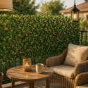 Seto artificial de jardín enrejado extensible 200x100cm plantas Salix Oferta