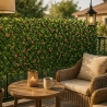 Seto artificial de jardín enrejado extensible 200x100cm plantas Salix Oferta