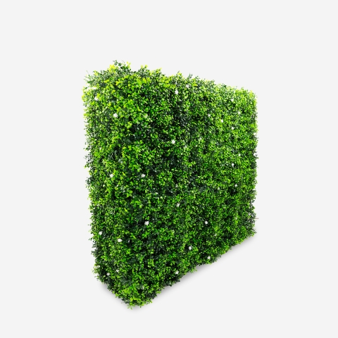 Seto artificial 108x33x106 cm boj verde perenne para jardín Ulmus Promoción
