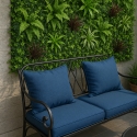 Seto artificial de 100x100 cm planta 3D realista para balcón y jardín Briux Oferta