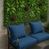 Seto artificial de 100x100 cm planta 3D realista para balcón y jardín Briux Oferta