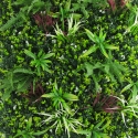 Seto artificial de 100x100 cm planta 3D realista para balcón y jardín Briux Rebajas