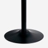 Mesa de comedor redonda moderna Goblet negra 120 cm Blackwood+ Catálogo