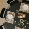Mesa de comedor redonda moderna Goblet negra 120 cm Blackwood+ Elección