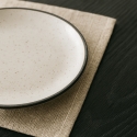 Mesa de comedor redonda moderna Goblet negra 120 cm Blackwood+ Medidas