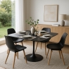 mesa cuadrada estilo Goblet bordes redondeados salón cocina bar lillium 100 Rebajas
