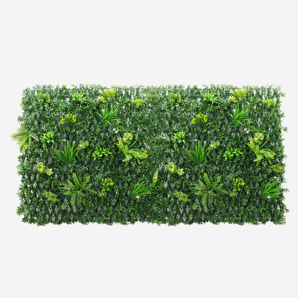Seto artificial enrejado para jardín de 200x100cm extensible Laurus Promoción