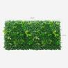 Seto artificial enrejado para jardín de 200x100cm extensible Laurus Descueto