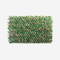Seto  artificial para jardín de 200x100cm con hojas de photinia enrejado extensible Ivossde Promoción