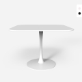 mesa de comedor cuadrada de diseño lilium 80 cm estilo Goblet Promoción