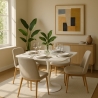 mesa de comedor cuadrada de diseño lilium 80 cm estilo Goblet Oferta