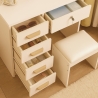 Tocador de maquillaje con espejo de corazón taburete dormitorio Clara Precio
