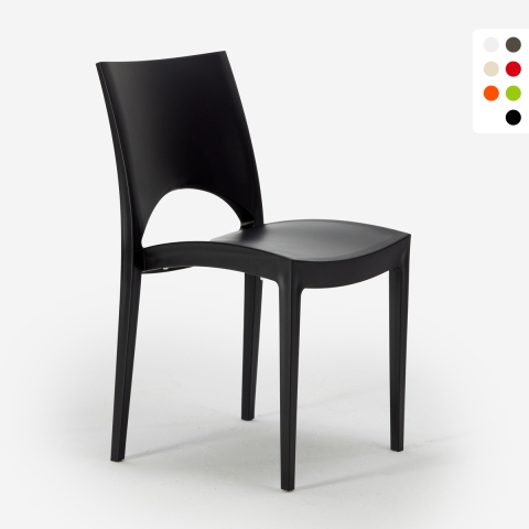 Stock 24 Silla de cocina Paris Grand Soleil de Polipropileno Apilable Promoción