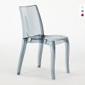 Silla de diseño transparente de cocina y comedor Cristal Light Promoción