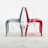 Silla de diseño transparente de cocina y comedor Cristal Light 