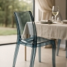 Silla de diseño transparente de cocina y comedor Cristal Light Elección
