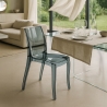 Silla de diseño transparente de cocina y comedor Cristal Light Catálogo