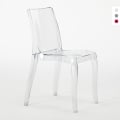 18 Silla de diseño transparente de cocina y comedor Cristal Light Promoción