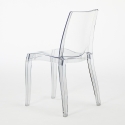 18 Silla de diseño transparente de cocina y comedor Cristal Light 