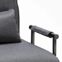 Sillón Sofá cama plegable individual de tela Deborah 