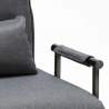 Sillón Sofá cama plegable individual de tela Deborah 