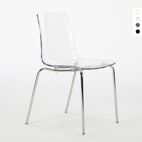 Silla para bar y cocina con soporte de acero apilable Lollipop Grand Soleil Promoción