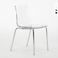 Silla para bar y cocina con soporte de acero apilable Lollipop Grand Soleil Promoción
