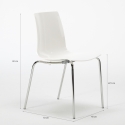 Silla para bar y cocina con soporte de acero apilable Lollipop Grand Soleil 