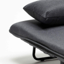 Sillón Sofá cama plegable individual de tela Deborah 
